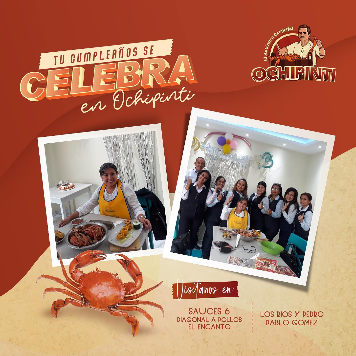 Galería Ochipinti cangrejos y mariscos 1